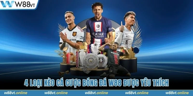 4 loại kèo cách Cược Bóng Đá W88 được yêu thích