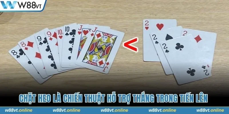 Chặt 2 trong Tiến Lên giúp tối ưu cơ hội thắng