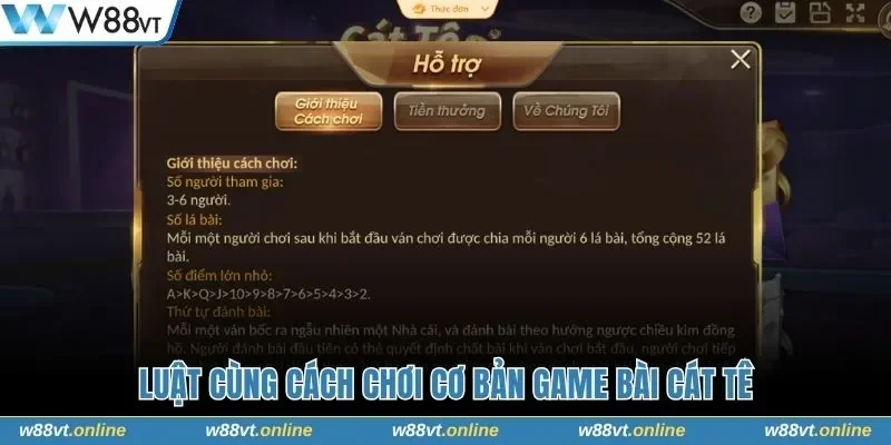 Luật cùng cách chơi cơ bản game bài cát tê