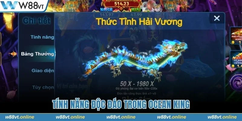 Tìm hiểu các tính năng thú vị trong Ocean King 